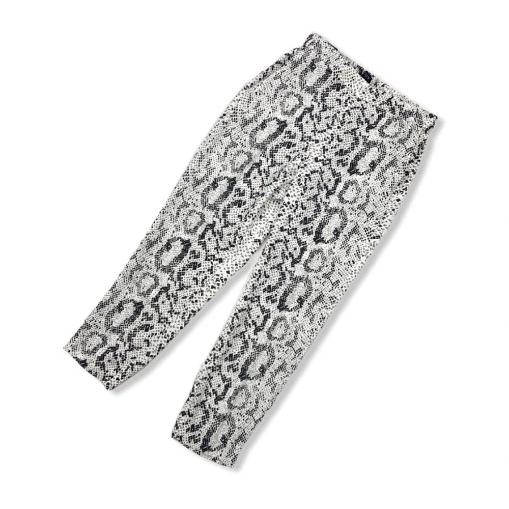 J. Crew Women’s Snakeskin Jaime Pants Pull on size 6 - Picture 2 of 8